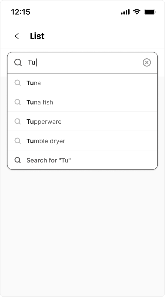 List