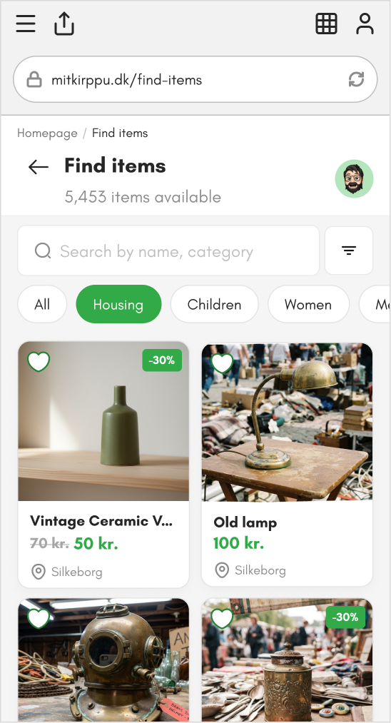 Frontpage - Showroom