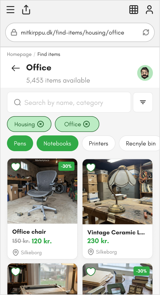Frontpage - Showroom