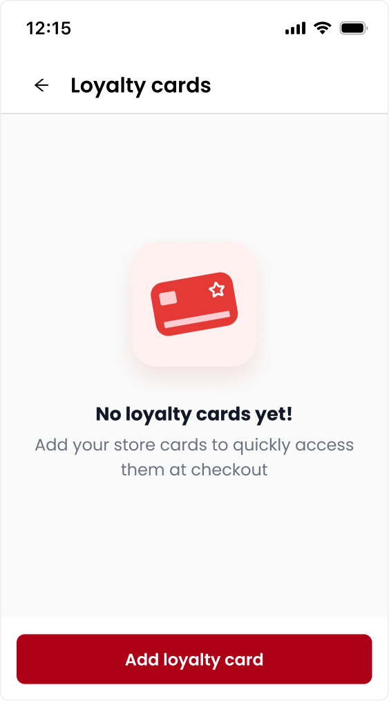 Add loyalty card